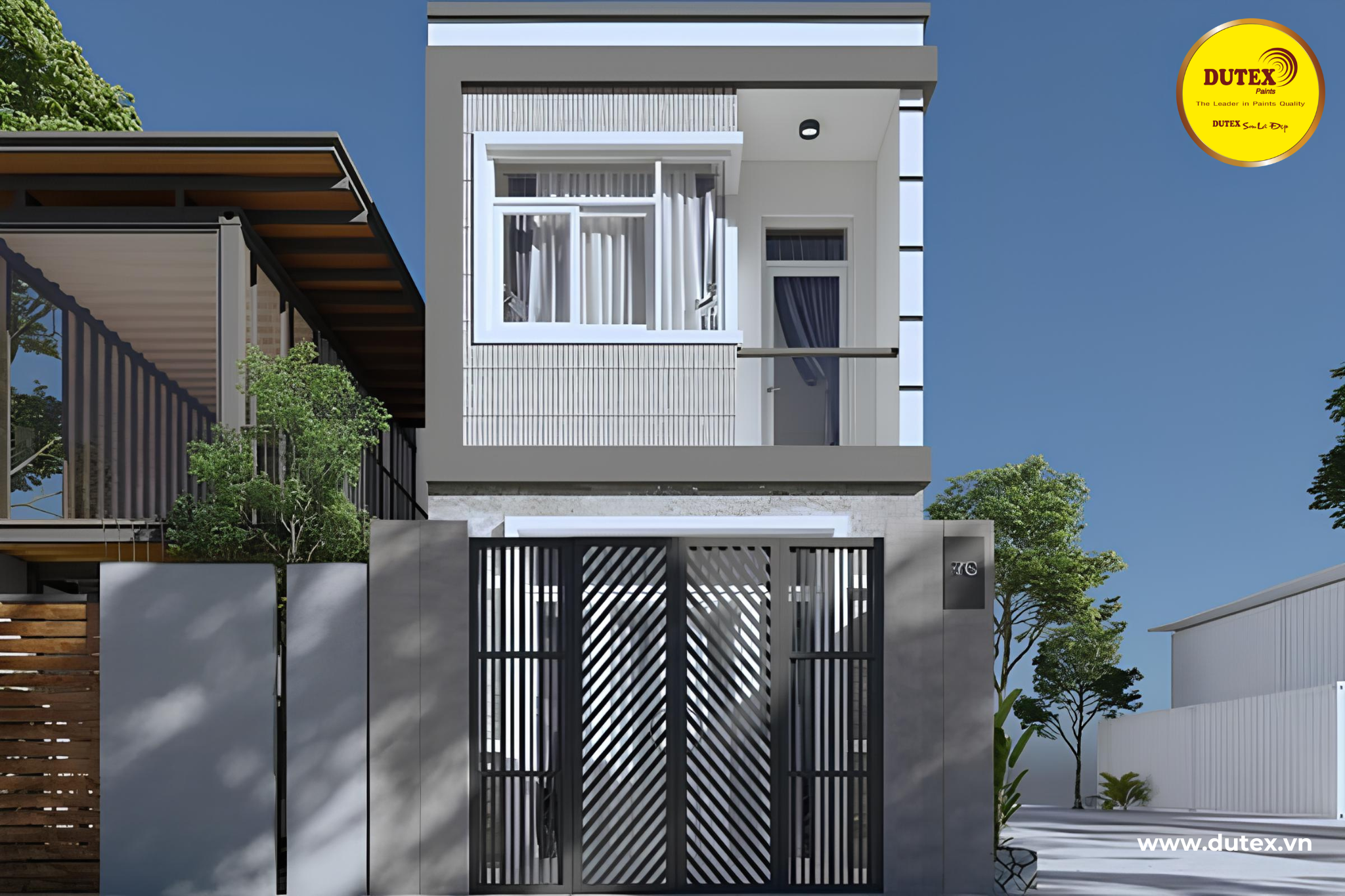 30+ Mẫu sơn nhà màu xám đẹp, hiện đại, xu hướng năm 2025