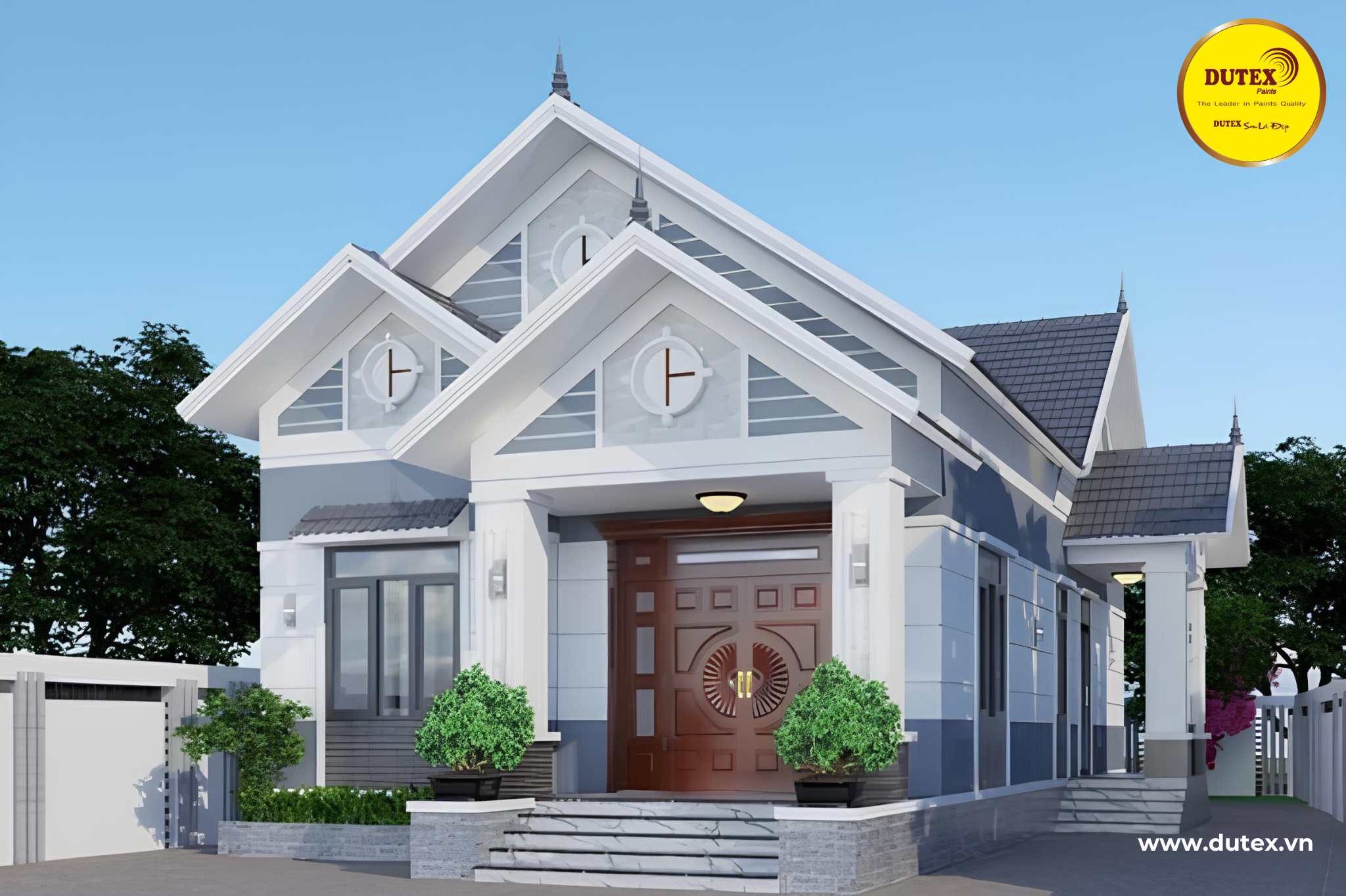 30+ Phối màu sơn nhà đẹp cấp 4 đẹp