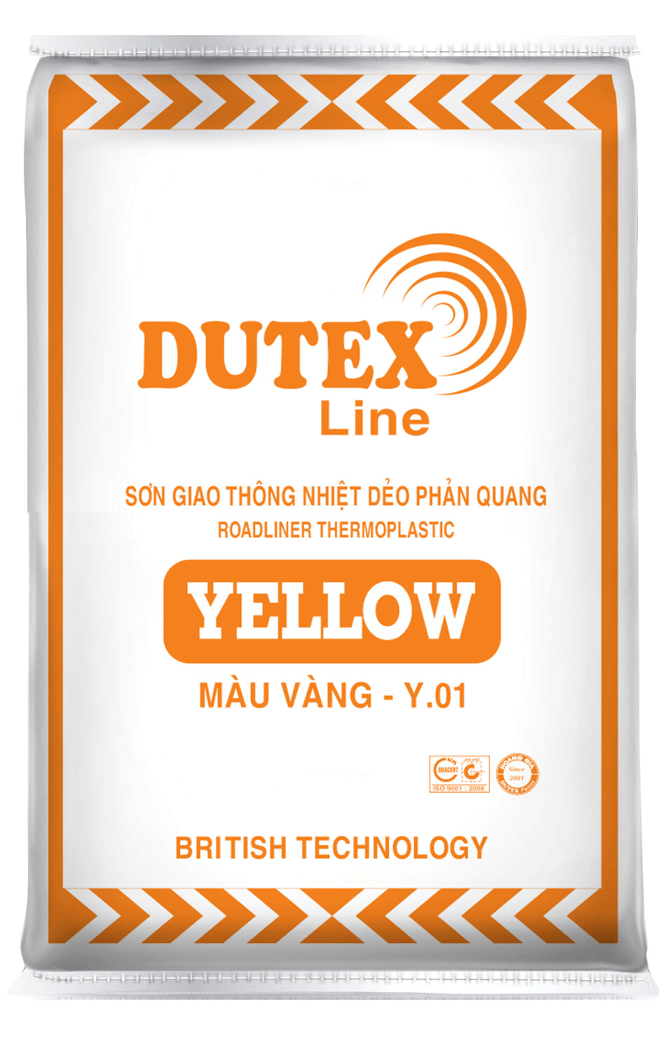 Y01 - SƠN GIAO THÔNG NHIỆT DẺO PHẢN QUANG DUTEX LINE - YELLOW Y01