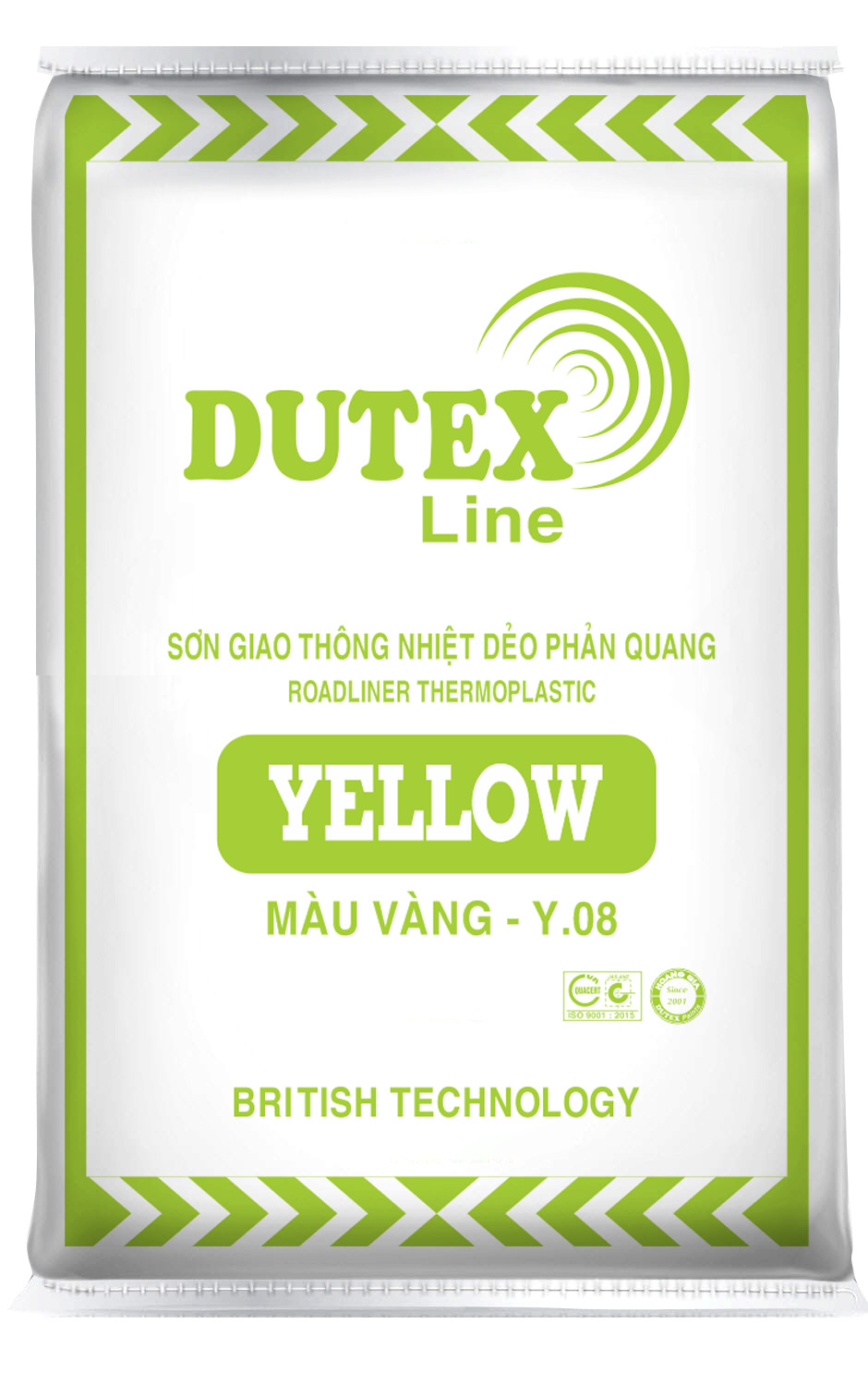 Y08 - SƠN GIAO THÔNG NHIỆT DẺO PHẢN QUANG DUTEX LINE - YELLOW Y08