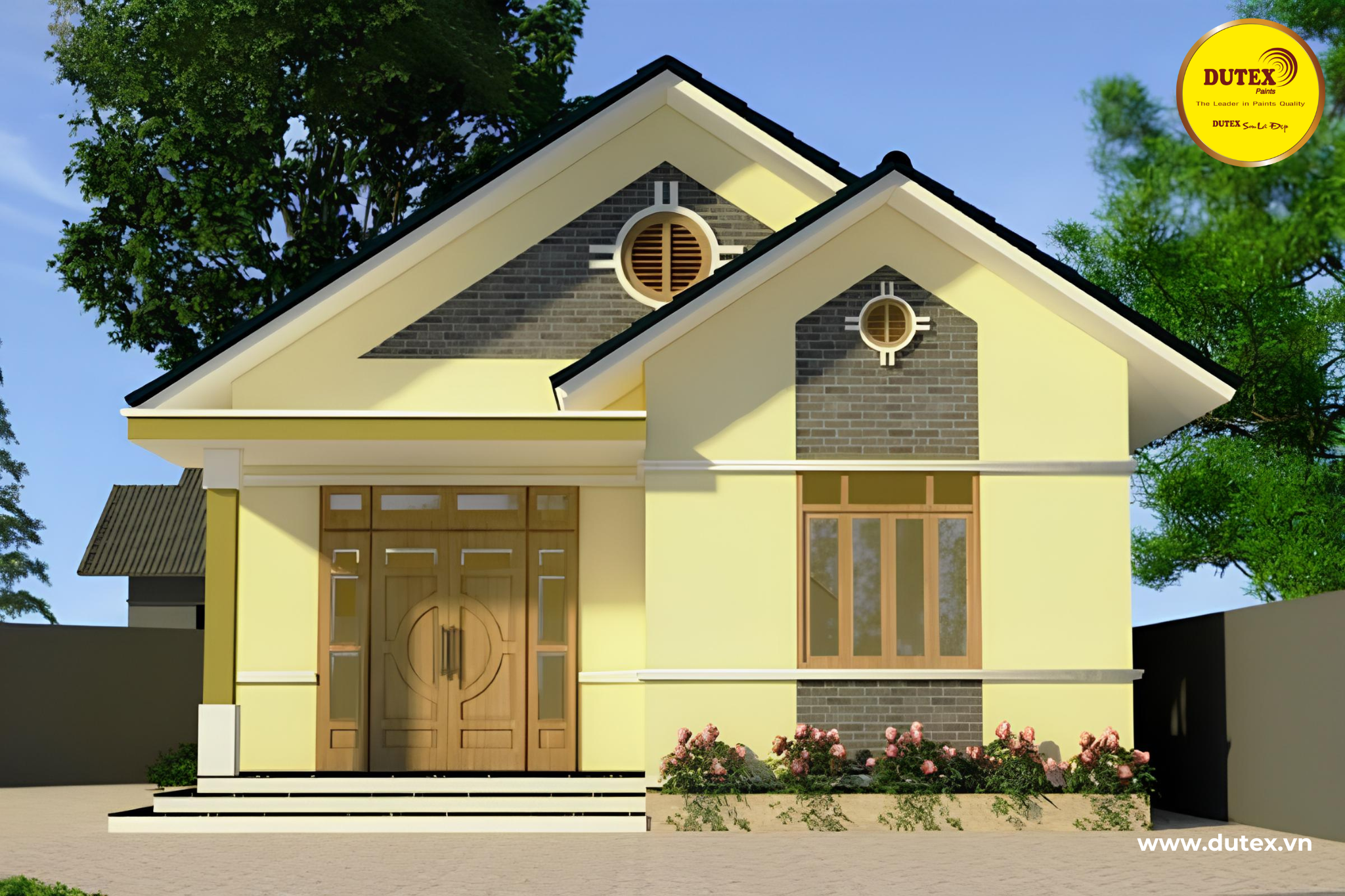 Màu vàng nhạt ấm áp và gần gũi