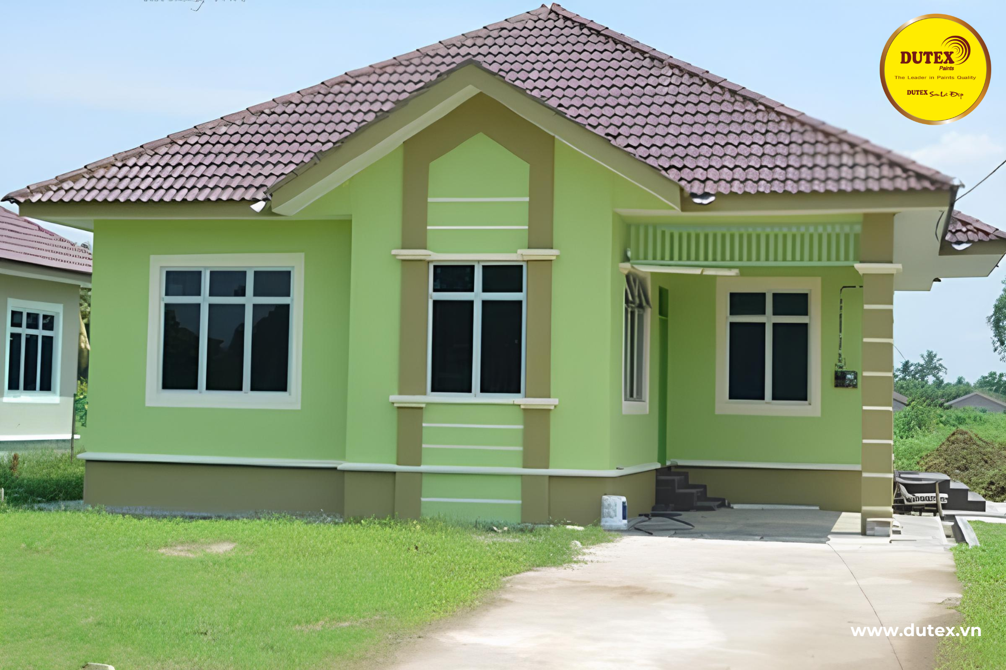Màu xanh lá tươi mát, gần gũi với thiên nhiên